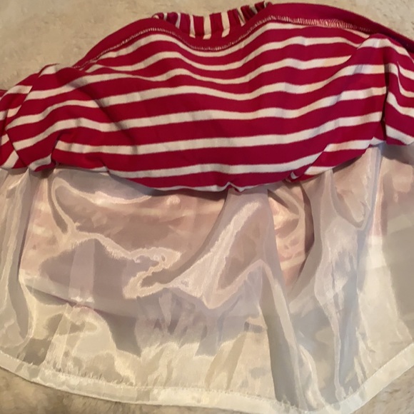 Groovy gator hot pink and white skirt - Picture 3 of 4